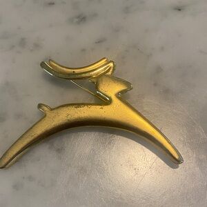 Danecraft Liberty Gold Antelope Brooch